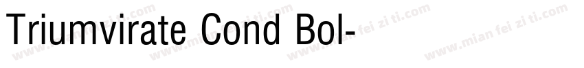 Triumvirate Cond Bol字体转换